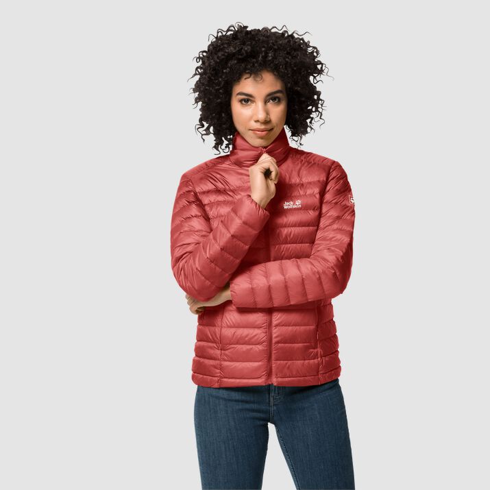 Chamarra Pluma Jack Wolfskin Jwp Mujer Coral Rojos Mexico-3985127